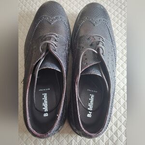 Baldinini Men's Dark Gray Oxford Shoes